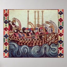 Departure of a Boat for the Crusades, Poster