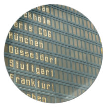 Departures and Arrivals Dinner Plates