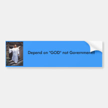 Depend on GOD bumper sticker