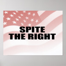 Dépit la droite poster