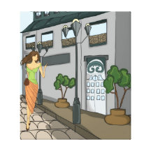 Déplacement dans une autre dimension de toile de t toile tendue