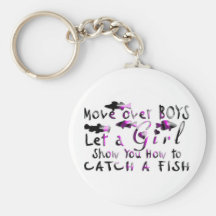 DÉPLACEZ-VOUS AU-DESSUS DE LA PÊCHE DE FILLES DE G PORTE-CLÉ