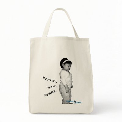 Deployment stinks-Tote Canvas Bag by CasualNavy