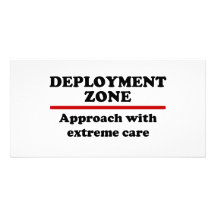 Deployment Zone Custom Photo Card