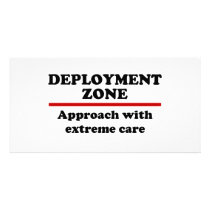 Deployment Zone Custom Photo Card
