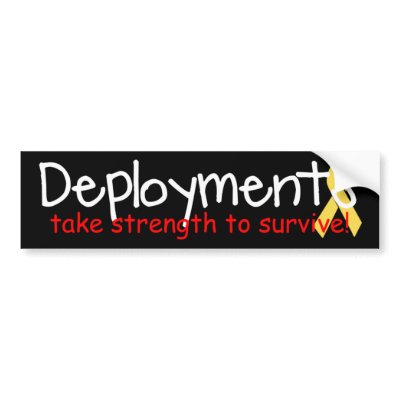 Deployments take strength bumper sticker by LML8402