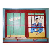 Depot Mural, Alpine, TX Post Card