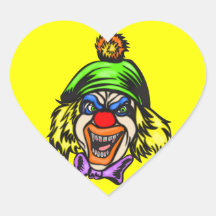 Depraved Evil Clown Stickers