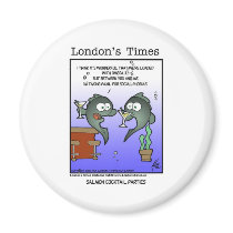 Depressed Salmon Funny Cards Mugs & Gifts Refrigerator Magnets