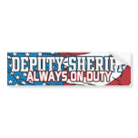 Deputy Sheriff Always on Duty bumper stickers
