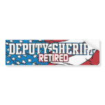 Deputy Sheriff Retired Bumper Sticker