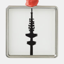 Der Hamburger Fernsehturm Weihnachtsbaum Ornamente