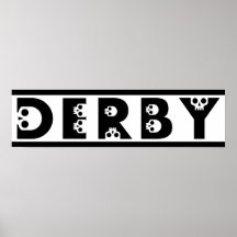 derby : skullphabet posters