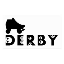 derby : skullphabet skate business card template