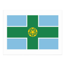 Derbyshire Flag Post Cards