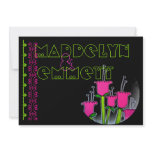 dern Black with Tulips -  Wedding Invitation