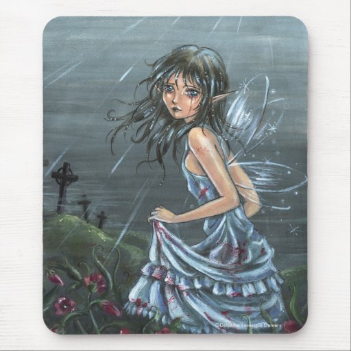 Dernier sourire Mousepad gothique d'adieu Tapis De Souris