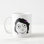 Derpina Black Hair Brunette Rage Face Meme Mugs