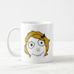Derpina Blonde Yellow Hair Rage Face Meme Mug