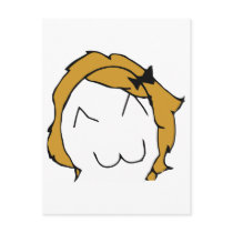 Derpina (Kitteh Smile) - Vertical Postcard