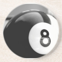 Derrière le 8-Ball, boule huit Dessous De Verres