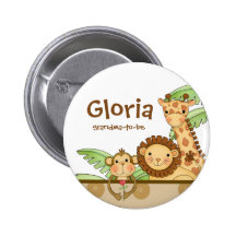 Des bébés de jungle - Grand-maman-À-Est le bouton Badges