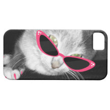 Des lunettes de soleil de chat je téléphone le cas coque Case-Mate iPhone 5