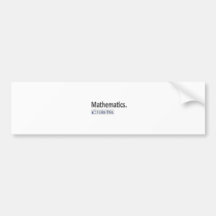 Des mathématiques… j'aime ceci autocollant pour voiture