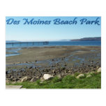 Des Moines Beach Park (tide out) Post Cards