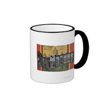 Des Moines, Iowa - grandes scènes de lettre Tasse À Café