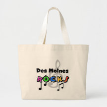 Des Moines Rocks Tote Bags