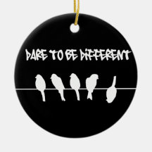 Des oiseaux sur un fil - osez être différent (le n décorations pour sapins de noël