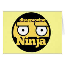 Désapprobation Ninja Cartes