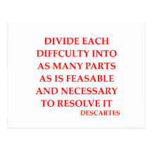 DESCARTES quote Post Card