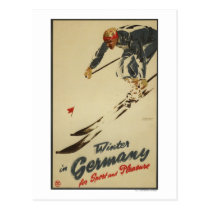 Descendeur - promo de sport et de plaisir cartes postales