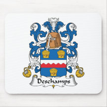 Deschamps Family Crest Mouse Pad