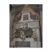 Description Michelangelo's tomb in Basilica di San Postcards