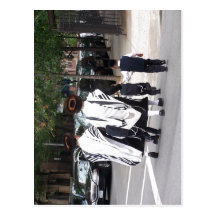 Description Ultra-orthodox Jews in Brooklyn jueus  Post Card
