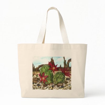 Desert Cactus Tote Bag by HeatherFlower