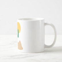 Desert cactus coffee mugs