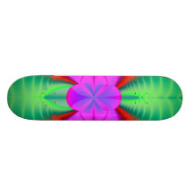 Desert Cactus Flower Fractal Skateboard