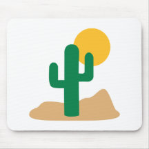 Desert cactus mousepad