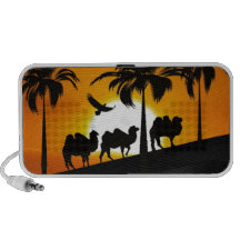 Desert Camels at sunset Speaker System