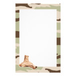 Desert Camo and Combat Boots Stationery
