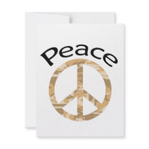 Desert Camo Peace & Word