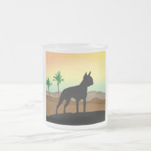 Desert Dog Boston Terrier Coffee Mug