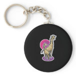 desert giraffe design keychain