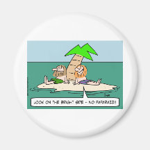 desert isle no paparazzi fridge magnet