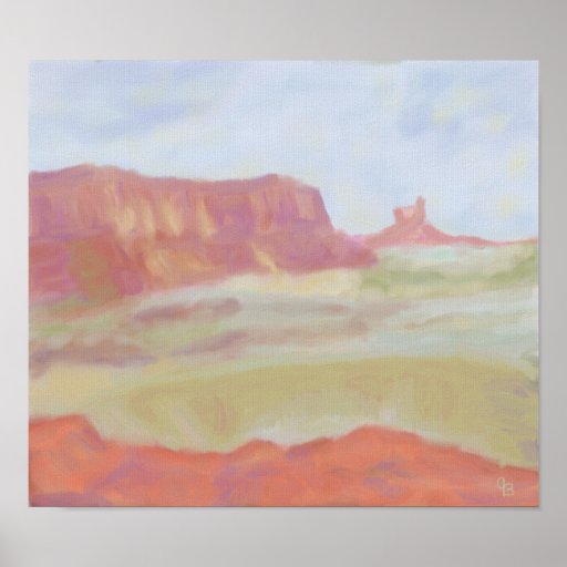 Desert Landscape, Poster