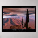 Desert Scene Poster
